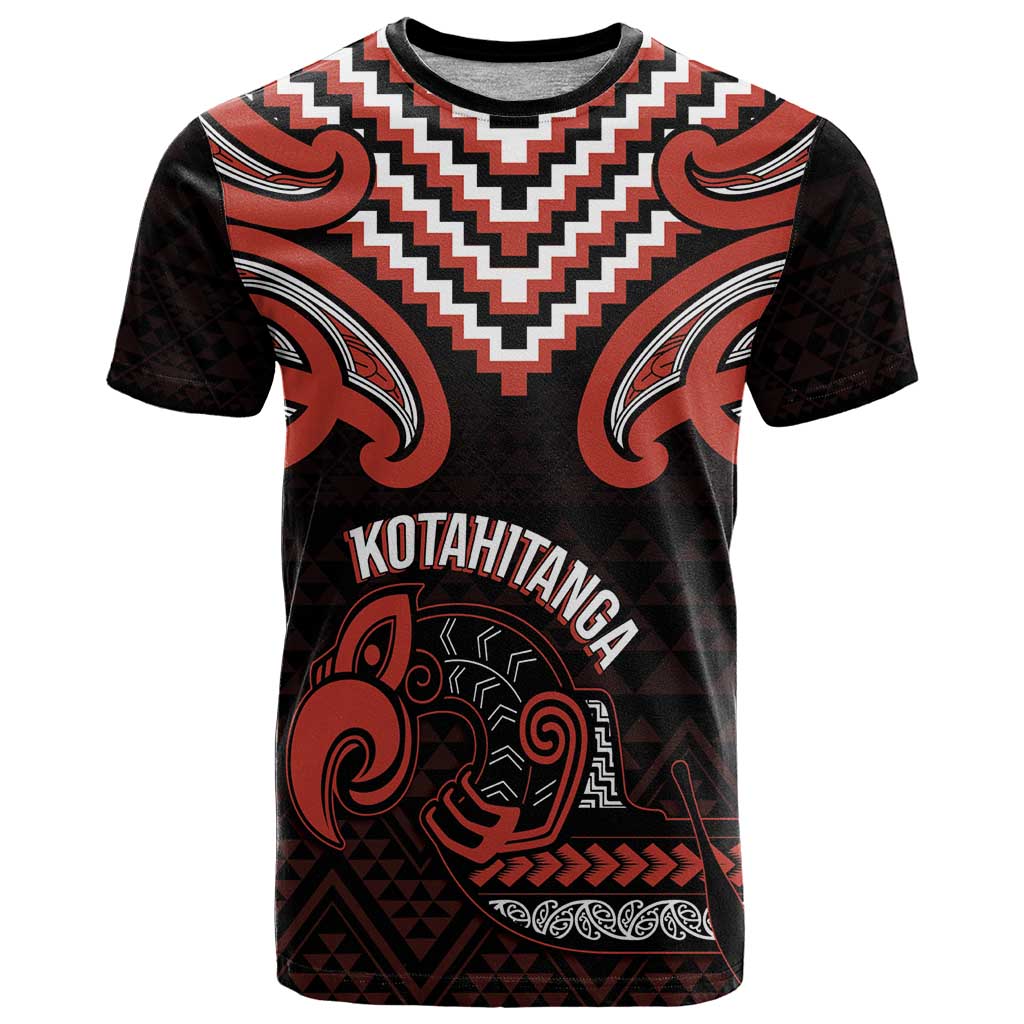 Maori Waitangi T Shirt Kotahitanga Poutama Mix Whakairo LT7 Black - Polynesian Pride