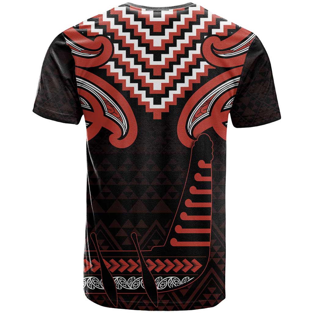 Maori Waitangi T Shirt Kotahitanga Poutama Mix Whakairo LT7 - Polynesian Pride