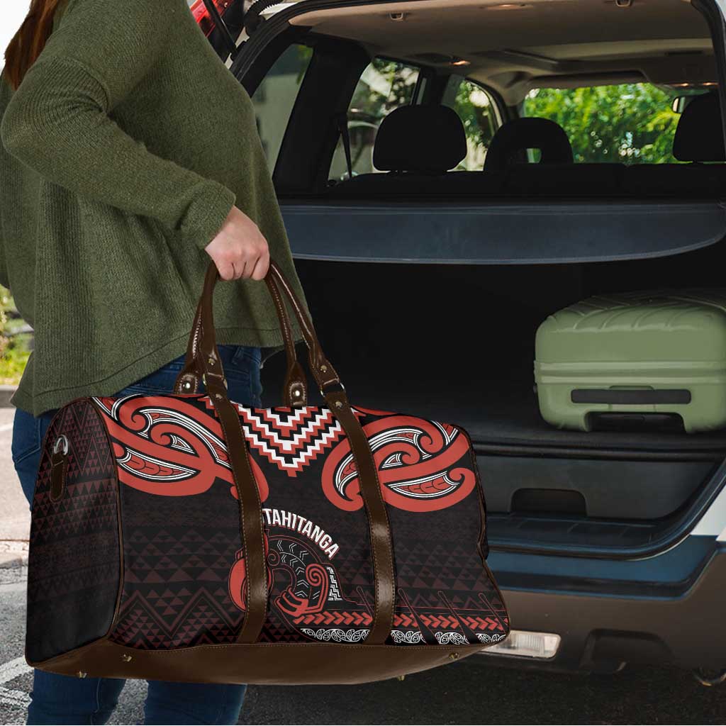 Maori Waitangi Travel Bag Kotahitanga Poutama Mix Whakairo LT7 - Polynesian Pride