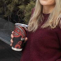 Maori Waitangi Tumbler Cup Kotahitanga Poutama Mix Whakairo LT7 - Polynesian Pride