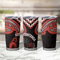 Maori Waitangi Tumbler Cup Kotahitanga Poutama Mix Whakairo LT7 - Polynesian Pride