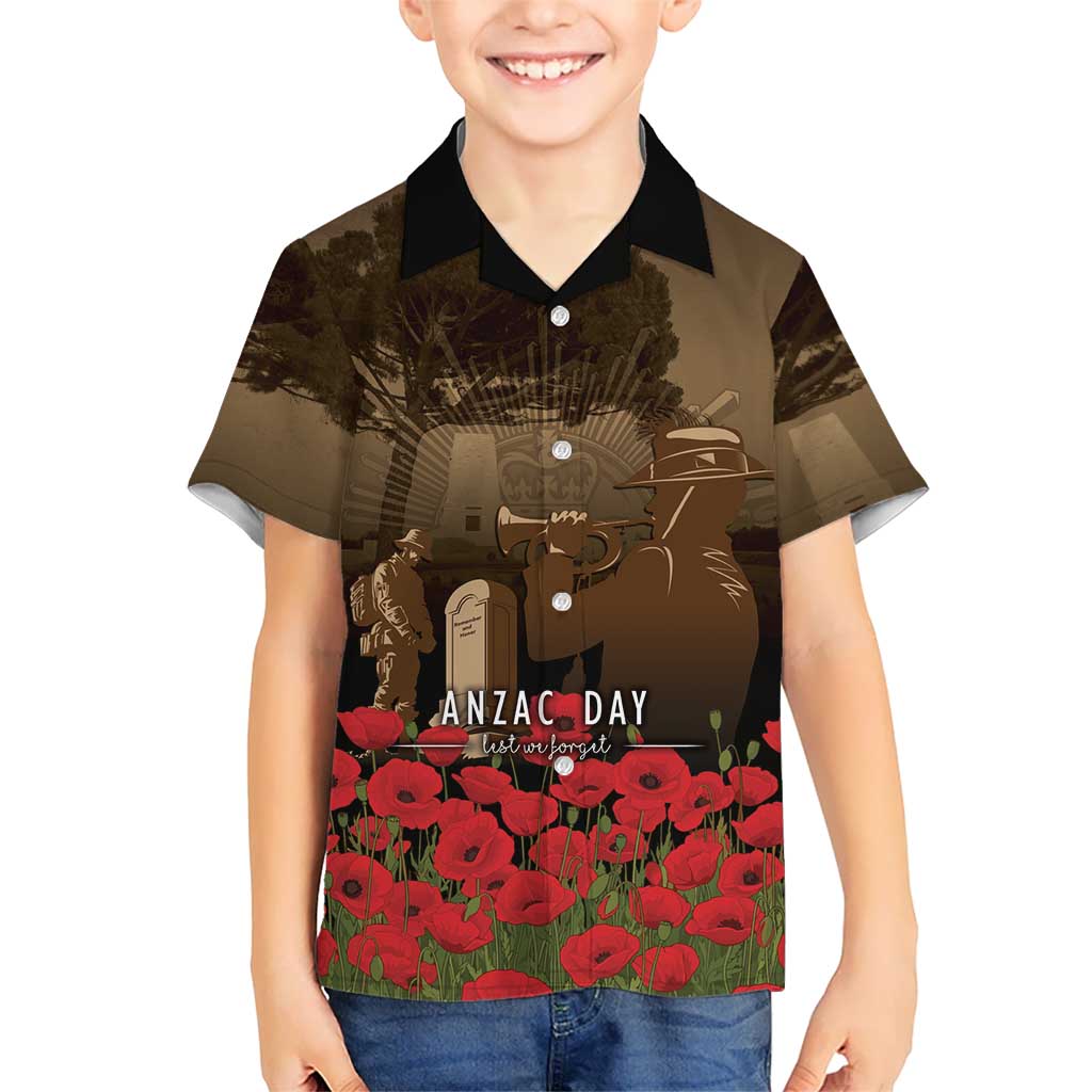 Australia - New Zealand ANZAC Lone Pine Hawaiian Shirt The Last Post LT7 - Polynesian Pride