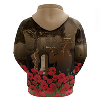 Australia - New Zealand ANZAC Lone Pine Hoodie The Last Post LT7 - Polynesian Pride
