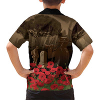 Australia - New Zealand ANZAC Lone Pine Kid Hawaiian Shirt The Last Post LT7 - Polynesian Pride