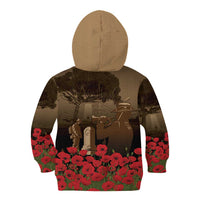 Australia - New Zealand ANZAC Lone Pine Kid Hoodie The Last Post LT7 - Polynesian Pride