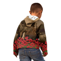 Australia - New Zealand ANZAC Lone Pine Kid Hoodie The Last Post LT7 - Polynesian Pride