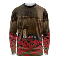 Australia - New Zealand ANZAC Lone Pine Long Sleeve Shirt The Last Post LT7 Unisex Old Gold - Polynesian Pride
