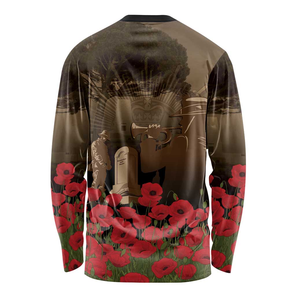 Australia - New Zealand ANZAC Lone Pine Long Sleeve Shirt The Last Post LT7 - Polynesian Pride
