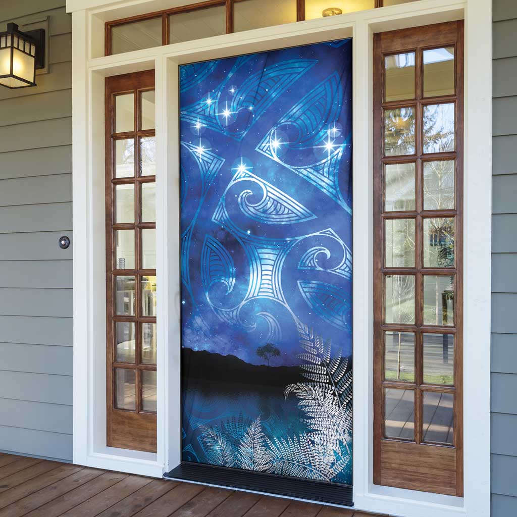 NZ Maori Matariki Scenery Door Cover Galaxy Sky