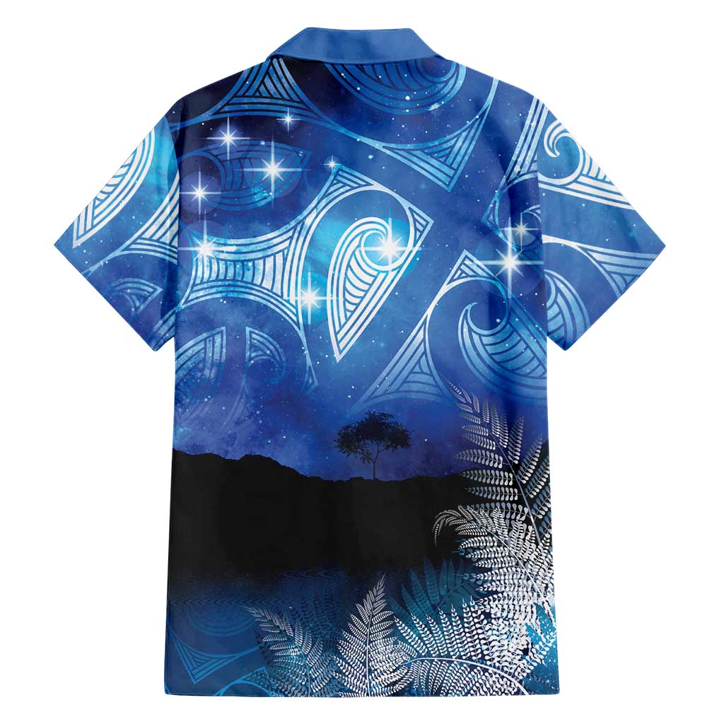 NZ Maori Matariki Scenery Family Matching Long Sleeve Bodycon Dress and Hawaiian Shirt Galaxy Sky