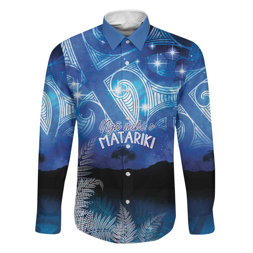 NZ Maori Matariki Scenery Family Matching Off Shoulder Short Dress and Hawaiian Shirt Galaxy Sky