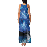 NZ Maori Matariki Scenery Family Matching Tank Maxi Dress and Hawaiian Shirt Galaxy Sky