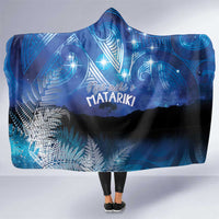 NZ Maori Matariki Scenery Hooded Blanket Galaxy Sky