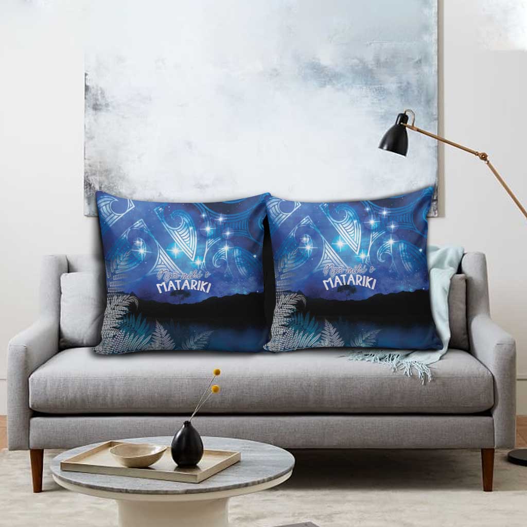NZ Maori Matariki Scenery Pillow Cover Galaxy Sky
