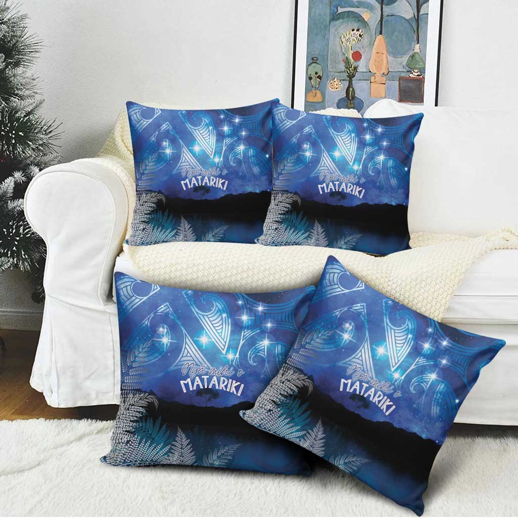 NZ Maori Matariki Scenery Pillow Cover Galaxy Sky