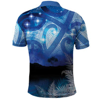 NZ Maori Matariki Scenery Polo Shirt Galaxy Sky