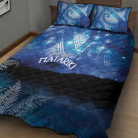NZ Maori Matariki Scenery Quilt Bed Set Galaxy Sky