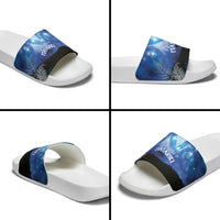 NZ Maori Matariki Scenery Slide Sandals Galaxy Sky