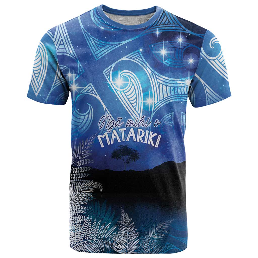 NZ Maori Matariki Scenery T Shirt Galaxy Sky
