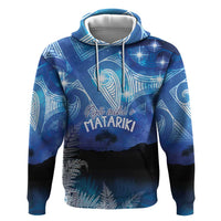 NZ Maori Matariki Scenery Zip Hoodie Galaxy Sky