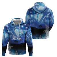 NZ Maori Matariki Scenery Zip Hoodie Galaxy Sky