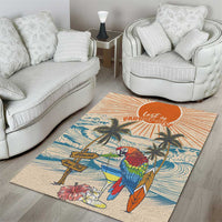 Christmas In July - Hawaii Retro Area Rug Lost In Parrot-dise