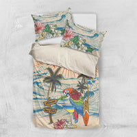 Christmas In July - Hawaii Retro Bedding Set Lost In Parrot-dise