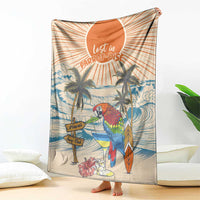 Christmas In July - Hawaii Retro Blanket Lost In Parrot-dise