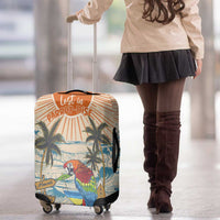 Christmas In July - Hawaii Retro Luggage Cover Lost In Parrot-dise