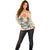 Personalized Christmas In July - Hawaii Retro Off Shoulder Sweater Lost In Parrot-dise