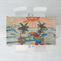 Christmas In July - Hawaii Retro Tablecloth Lost In Parrot-dise
