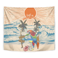 Christmas In July - Hawaii Retro Tapestry Lost In Parrot-dise