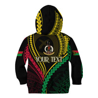 Personalised Vanuatu Kid Hoodie 43rd Hapi Indipendens Long LT7 - Polynesian Pride