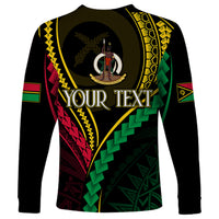 Personalised Vanuatu Long Sleeve Shirt 43rd Hapi Indipendens Long LT7 - Polynesian Pride