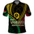 Personalised Vanuatu Polo Shirt 43rd Hapi Indipendens Long LT7 Black - Polynesian Pride
