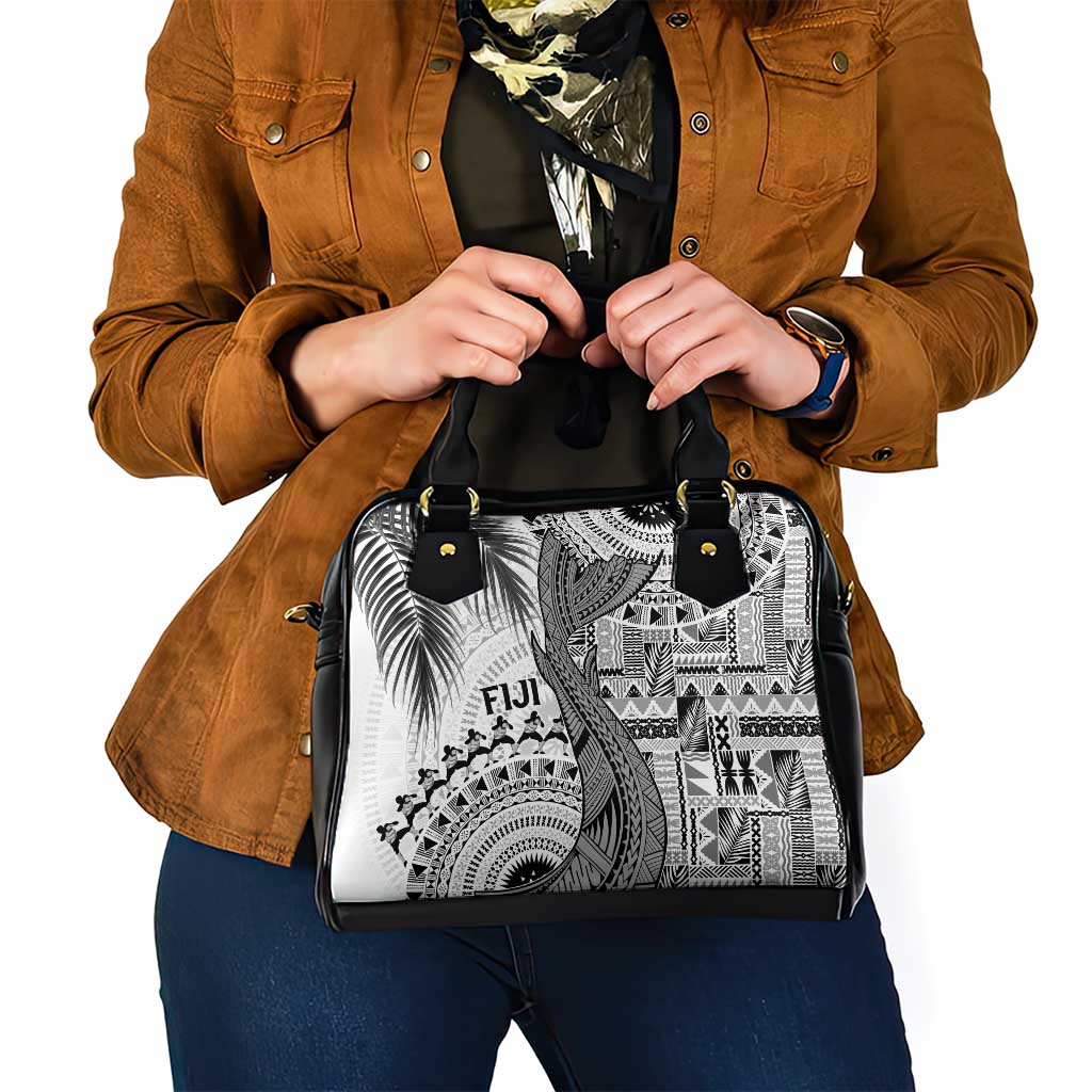 Fiji Rugby Bula Masi Shoulder Handbag Fish Tail Kaivity Cibi - White