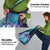 Aloha Hawaii Turtle Grocery Bag Teal Purple Ribbon - Polynesian Pride