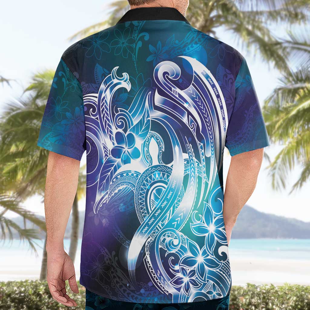 Aloha Hawaii Turtle Hawaiian Shirt Teal Purple Ribbon LT7 - Polynesian Pride