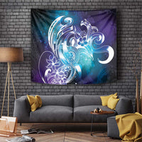 Aloha Hawaii Turtle Tapestry Teal Purple Ribbon LT7 Purple Teal - Polynesian Pride
