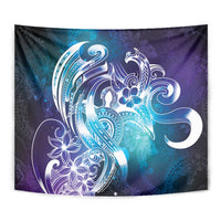 Aloha Hawaii Turtle Tapestry Teal Purple Ribbon LT7 - Polynesian Pride