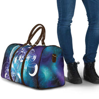 Aloha Hawaii Turtle Travel Bag Teal Purple Ribbon - Polynesian Pride