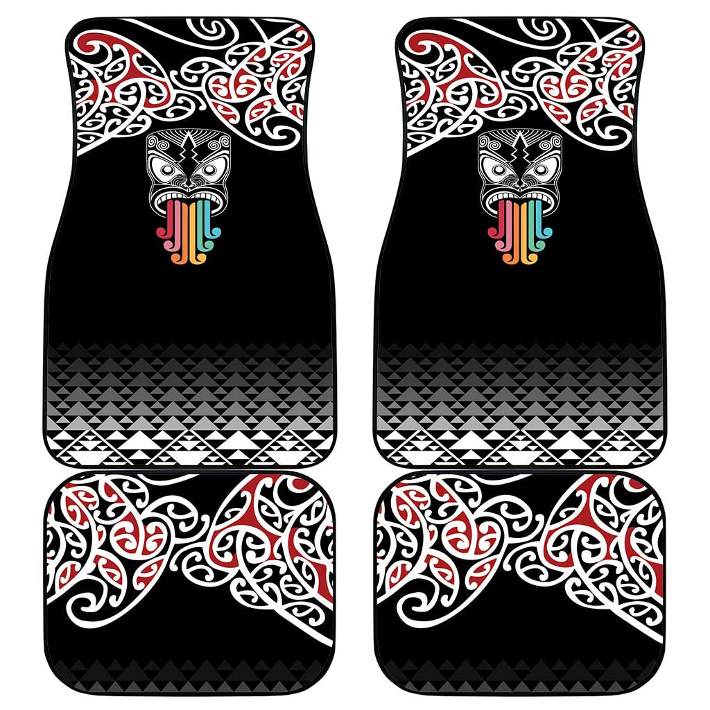 Kia Kaha Te Reo Maori Car Mats 50 Years Mo Ake Tonu Te Reo - Polynesian Pride
