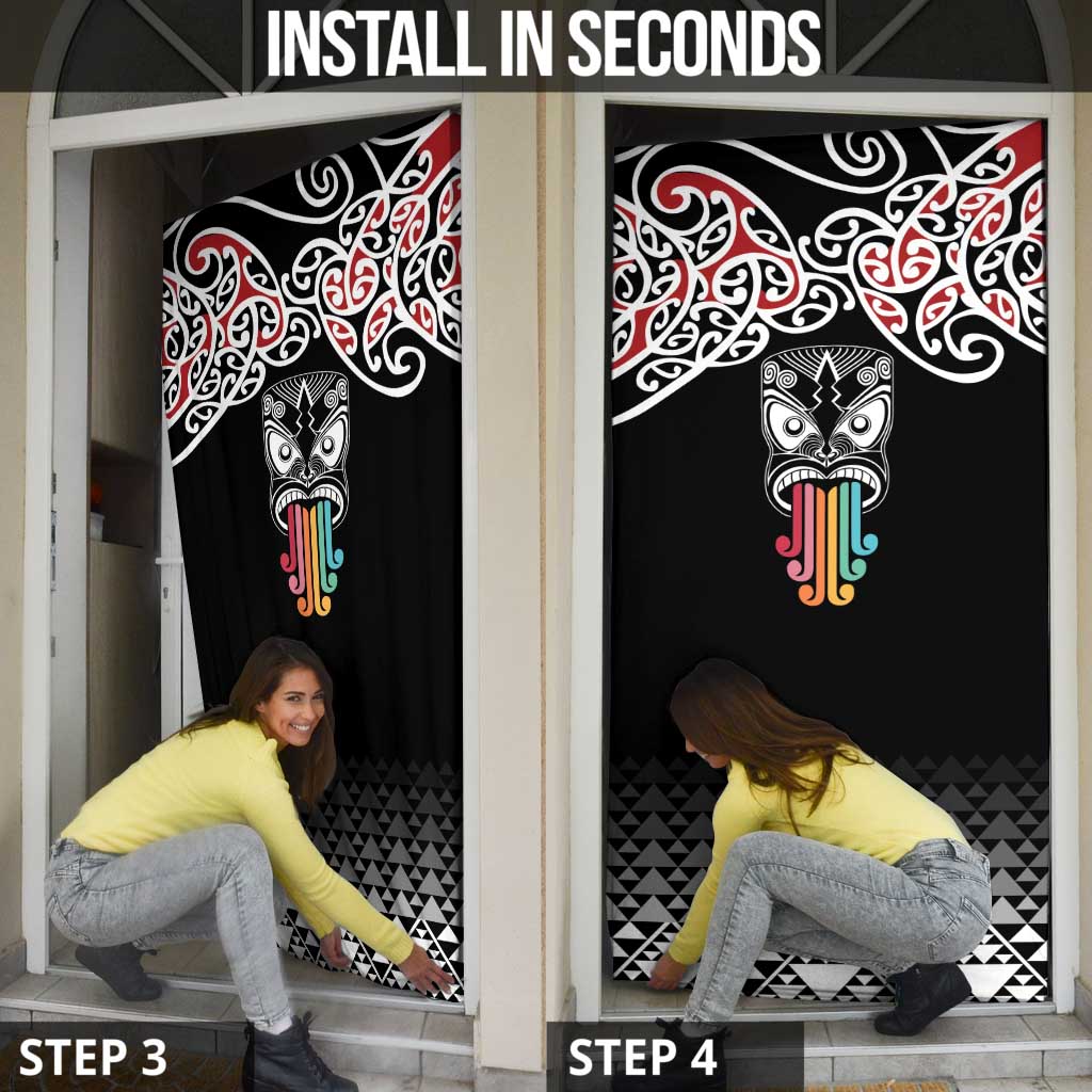 Kia Kaha Te Reo Maori Door Cover 50 Years Mo Ake Tonu Te Reo - Polynesian Pride