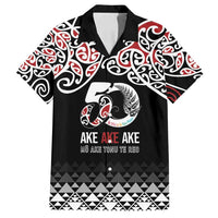 Kia Kaha Te Reo Maori Family Matching Off Shoulder Short Dress and Hawaiian Shirt 50 Years Mo Ake Tonu Te Reo - Polynesian Pride