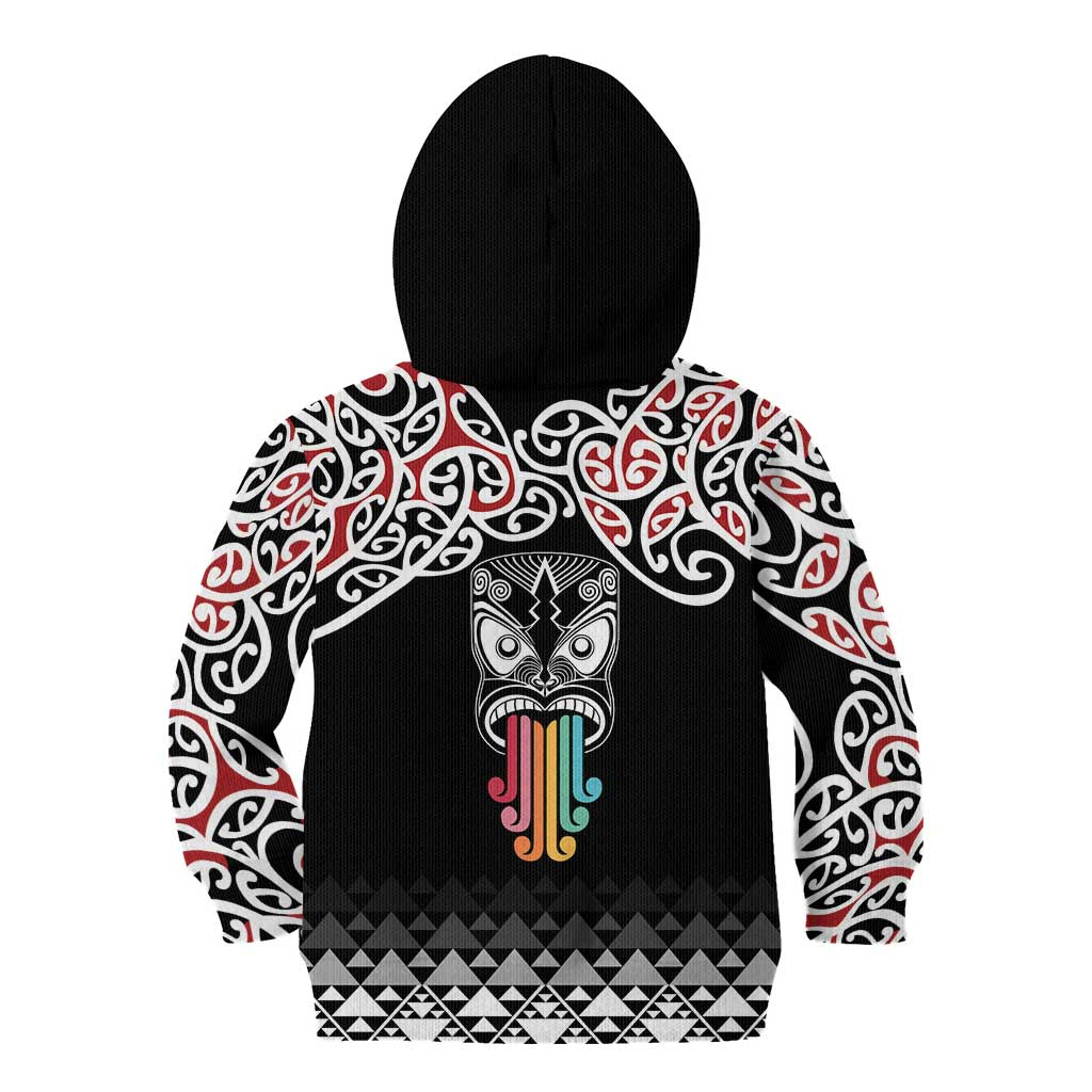 Kia Kaha Te Reo Maori Kid Hoodie 50 Years Mo Ake Tonu Te Reo - Polynesian Pride