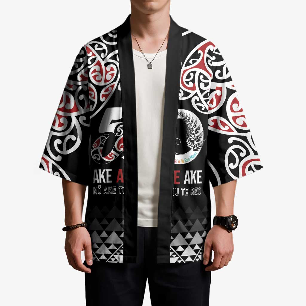 Kia Kaha Te Reo Maori Kimono 50 Years Mo Ake Tonu Te Reo - Polynesian Pride