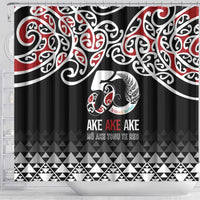 Kia Kaha Te Reo Maori Shower Curtain 50 Years Mo Ake Tonu Te Reo - Polynesian Pride