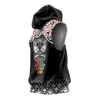 Kia Kaha Te Reo Maori Sleeveless Hoodie 50 Years Mo Ake Tonu Te Reo - Polynesian Pride
