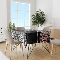 Kia Kaha Te Reo Maori Tablecloth 50 Years Mo Ake Tonu Te Reo - Polynesian Pride