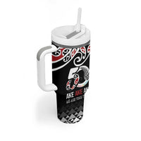 Kia Kaha Te Reo Maori Tumbler With Handle 50 Years Mo Ake Tonu Te Reo - Polynesian Pride